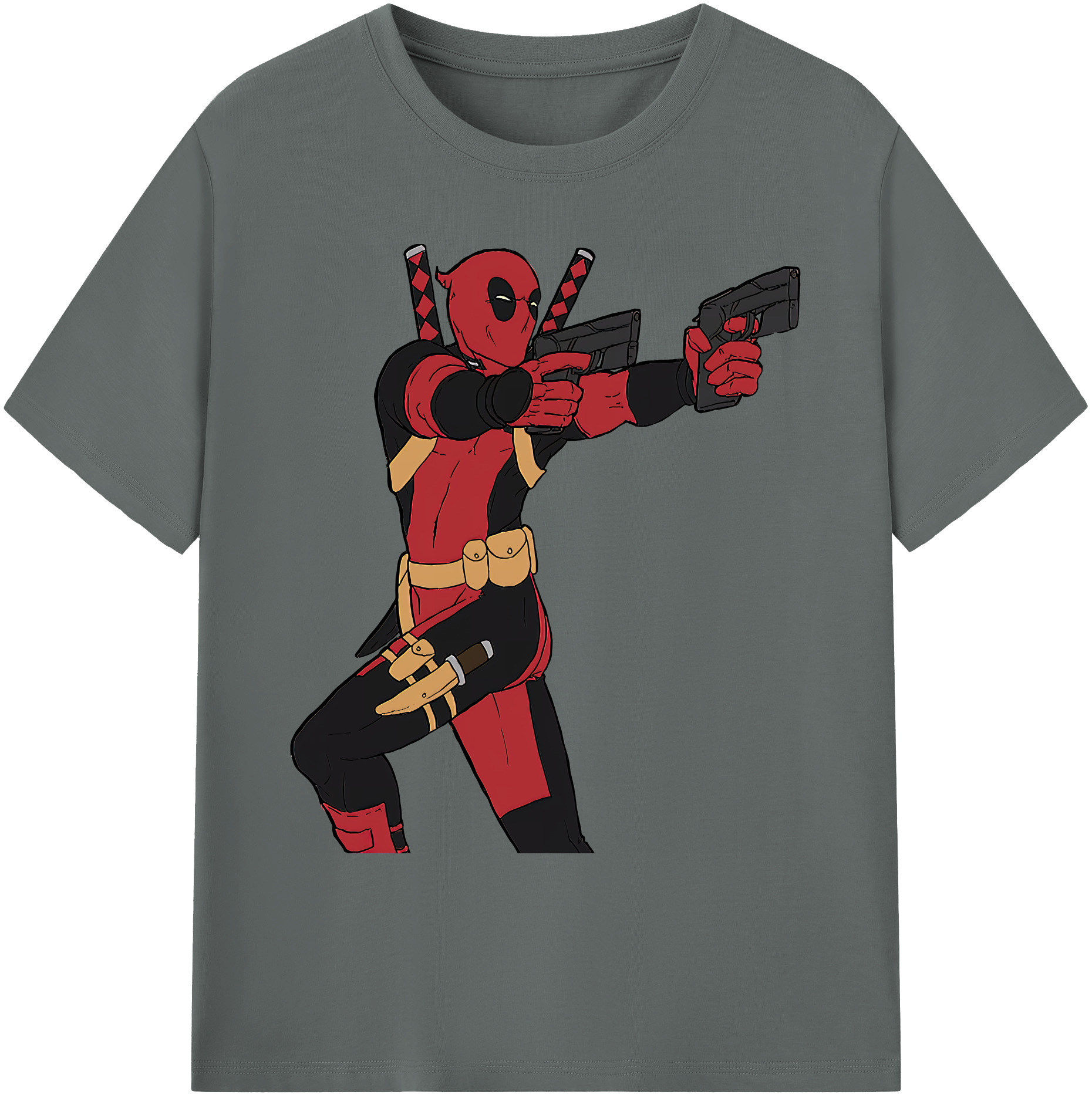 （画像用） Deadpool デッドプール 綿100％ メンズ半袖Tシャツ｜肌触りやわらか＆通気性
